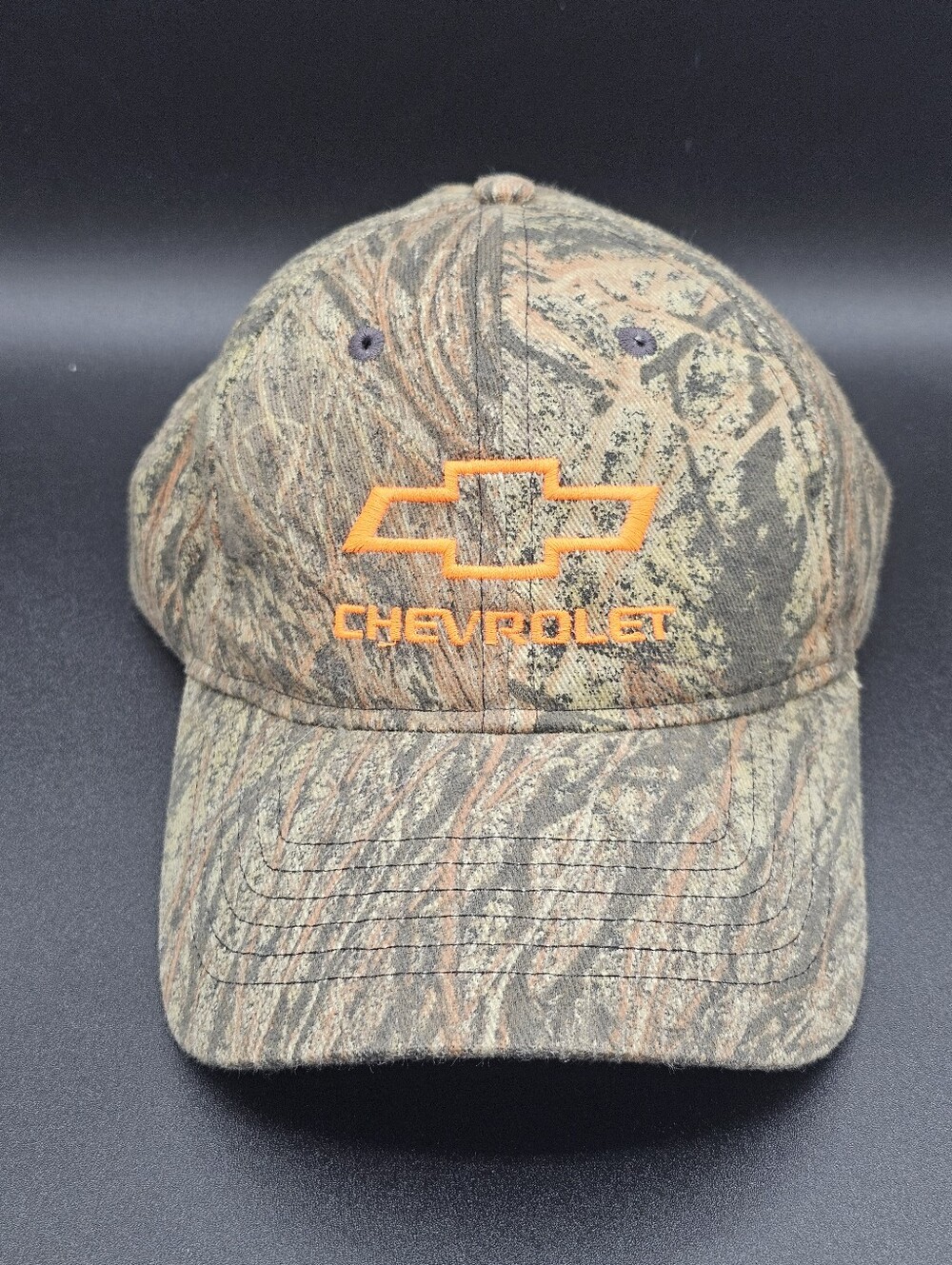 Predator Camo Chevrolet Bowtie Logo Embroidered Baseball Cap Hat Adjustable